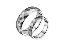 High quality Tungsten wedding band couple rings,tungsten rings,men 6mm,women 4mm