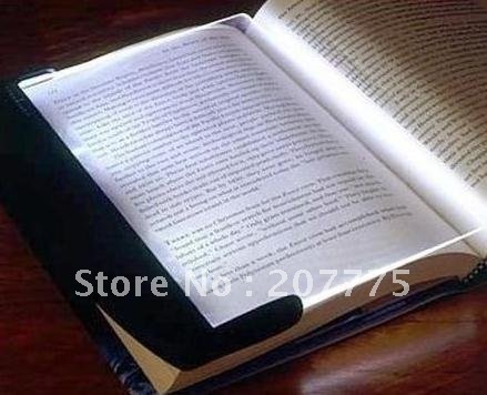 NewLatest !!! Easy take Economy Magic LED Reading New Bright LED Book Wedge Reading,Christmas gift,20 pcs /lot(China (Mainland))