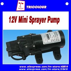 Bomba de la bomba 12V del coche que se lava, mini bomba de la C.C. (3-4L/MIN, 12V, color negro, peso bruto 1kgs) #D07010
