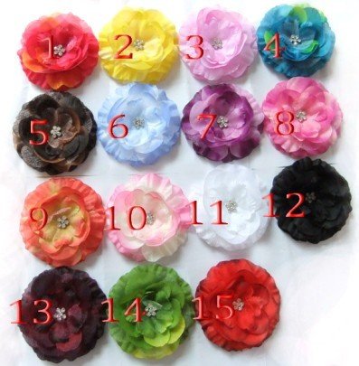 Flowers  on Flower Hair Flower With Clips  Hair Accessories Hottest Item Usa