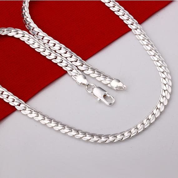 Necklace New 925 sterling silver men s jewelry necklace 925 silver necklace Free shipping Wholesale LKN280