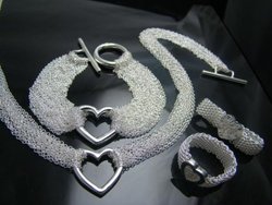 Free Shipping Wholesale Fashion Jewelry Set,925 Sterling silver Necklace and Bracelet/Earrings Set . Nice Jewelry. Good S68(China (Mainland))