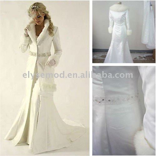 2011 New Design Full Refund Guarantee Winter Wedding Dresses Cloak 