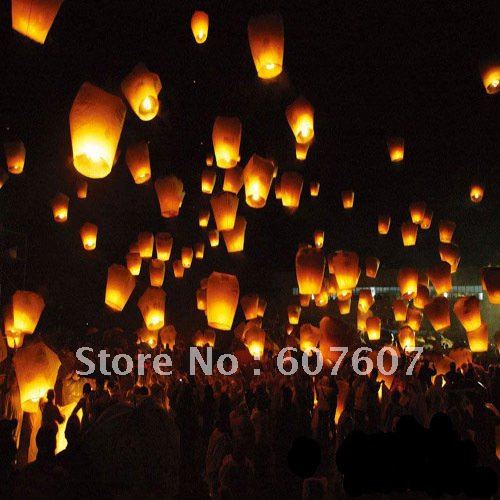 Sky lanterns wishing lamp sky chinese lanterns birthday wedding party free