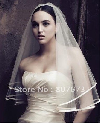 Free shipping wedding accesory lace tulle veil bridal veil wedding veil 