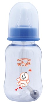 freeshipping hot Brand New BPA Free Polypropylene (PP) Natural Flow Feeding baby Bottle with Handle CE SGS FDA
