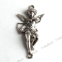 40 Tibetan Silver Caved Cupid Charms Pendants accessories Alloy pendent Beads Fit Diy Bead 140335
