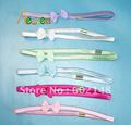 12 Pcs/Lot Wholesale Free Shipping Hot Sale Promotional Gift Fashion Headband Elastic Hair Band With Bowknot Mix Colour