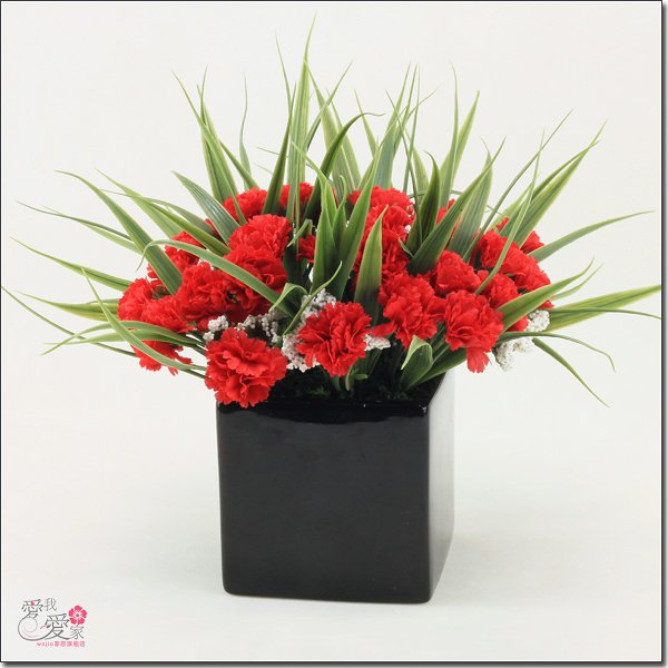 New arrival red white carnation silk flowers wedding flowers artificial 