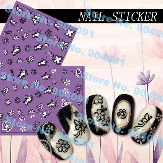FREE SHIPPING Wholesale Nail Foils Sticker set/10sheet Nail Art Stick Patch