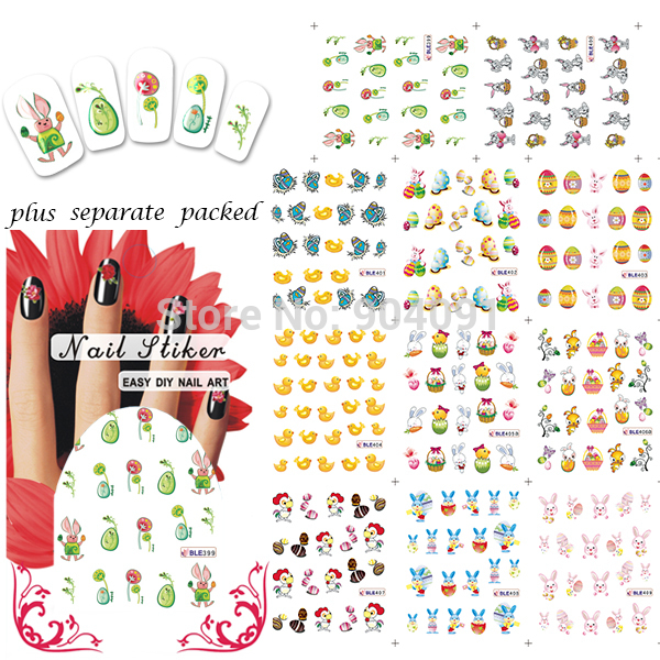 free shipping ems/Easter RNE series Nail Sticker,nail art stickers,nail