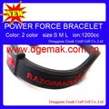 popular ion silicone power force wristband