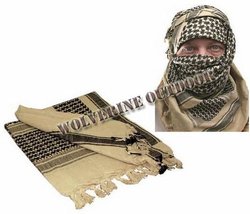 Spedizione gratuita shemagh militare tattico di colore marrone chiaro deserto arabo sciarpa kefiah 31008( sciarpa militare tattico esercito sciarpa)
