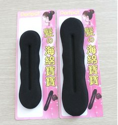 Produtos quentes!!! Ferramenta anterior do salão de beleza do cabelo da torção da espuma do fabricante do grampo do bolo da esponja, vara mágica do cabelo do prato, transporte livre