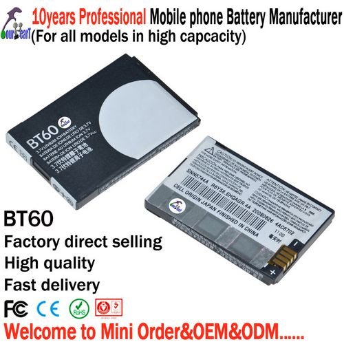 Wholesales - cell phone battery BT60 for motorola ME511 A3100 Q8 Q9 XT301 A1210 Q11 A1680 - 800mAh - 60pcs/lot - free shipping(China (Mainland))
