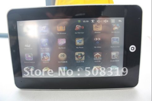 7" android 2.2 cheap tablet pc via 8650 High camera flash 10.1 two point touch 3G 30PIN WiFi Tablet PC