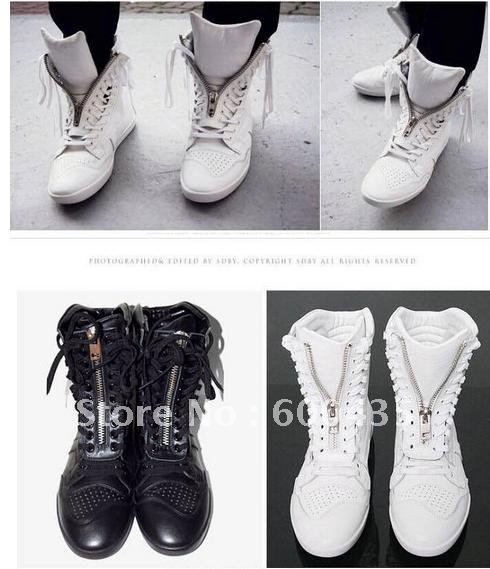 011 autumn outfit critical of han edition man recreational shoe fashion high help shoes men&#39;s shoes male boots tooling wet perso(China (Mainland))