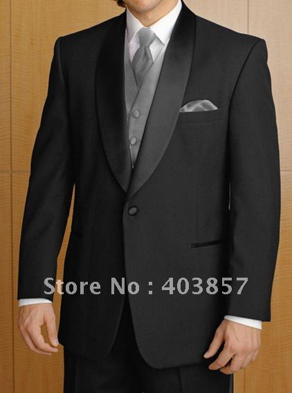 Designer Wedding Suit 2011 Fashion Wedding Suit Custom Wedding Suit Black 