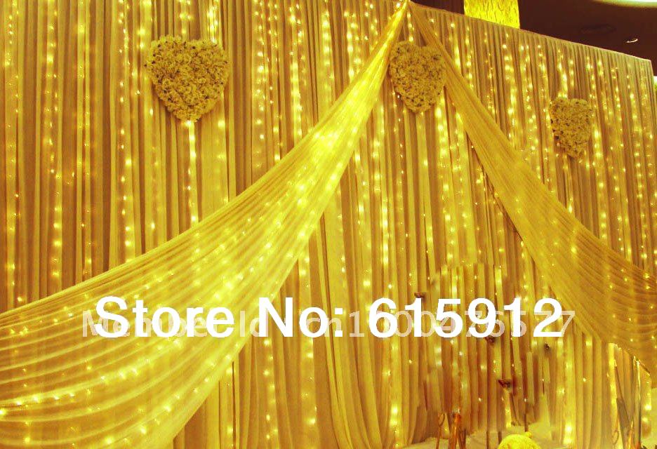 1000 LED lights 10m 3m Curtain LightsChristmas ornament lightFlash LED