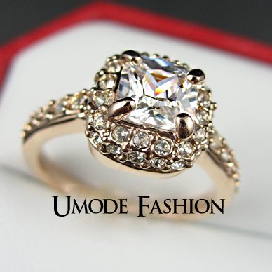 Brilliant with Pave Band Cubic Zirconia Wedding Ring Set FREE SHIPPING
