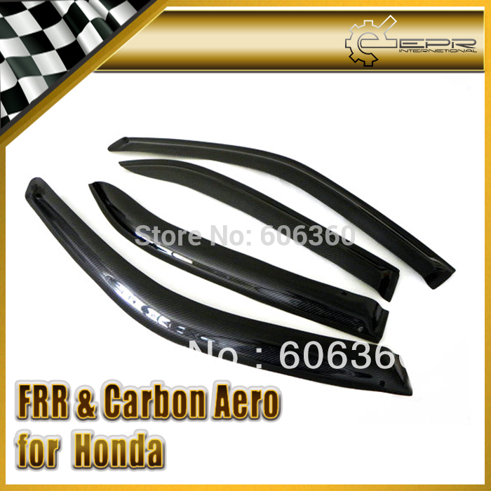 For Honda EK Civic 9600 4 Door Carbon Wind Deflector 4 Pcs Set For Honda EK Civic 9600 4 Door Carbon Wind Deflector 4 Pcs Set