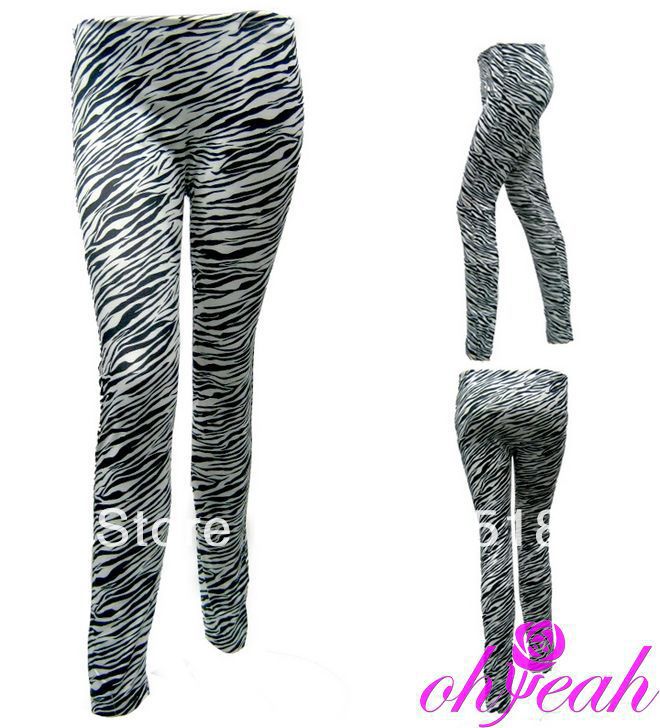 Free shipping new fashion high quality zebra tattootattoo leggingsseamless