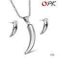 OPK JEWELRY  ONLY $8.5/SET Fashion Jewelry Set Stainless Steel Earring & Pendants Necklace Drop Earrings Free Shipping 659