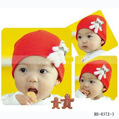 Baby Monkey Hats on Monkey Design Baby Hand Knitted Hat  Infant Crochet Flower Cap  Infant