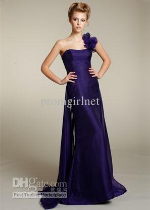 One strap western long bridesmaids gowns for wedding brides maid guest 