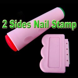 Free Shipping For Ladies' Nail Art 2 Side Stamping Stamp Tools Scraping