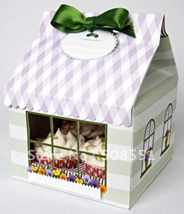 Party Cake packing Cupcake boxes wedding Cake boxes favor packaging PVC 
