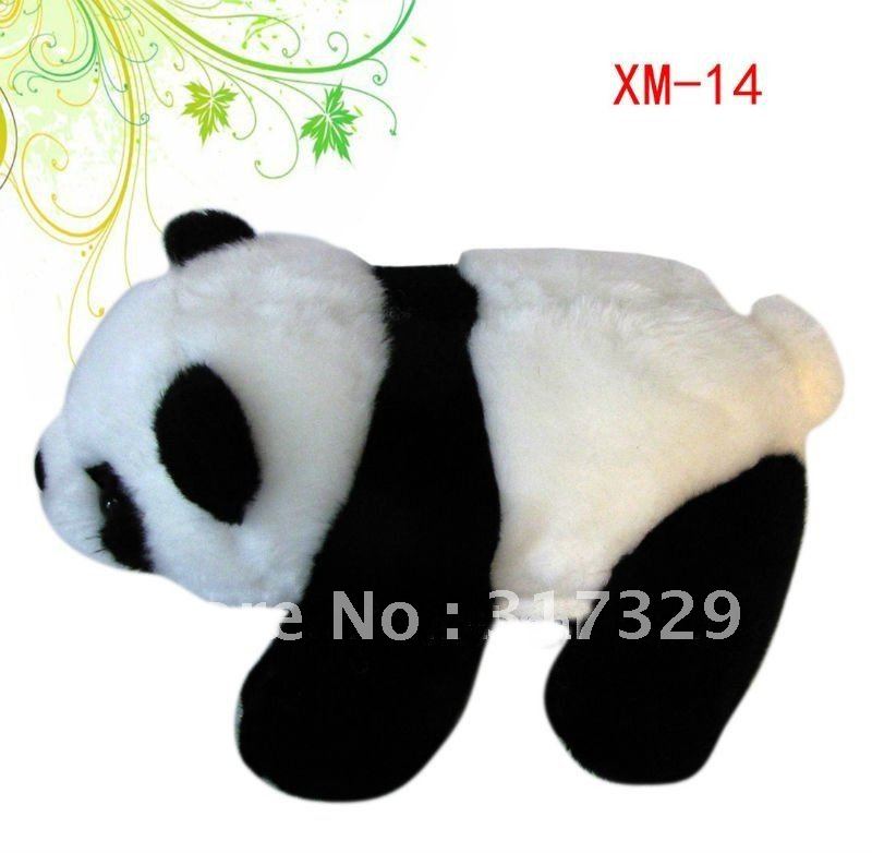 Free shipping! 16cm lovely short plush panda toys(China (Mainland))