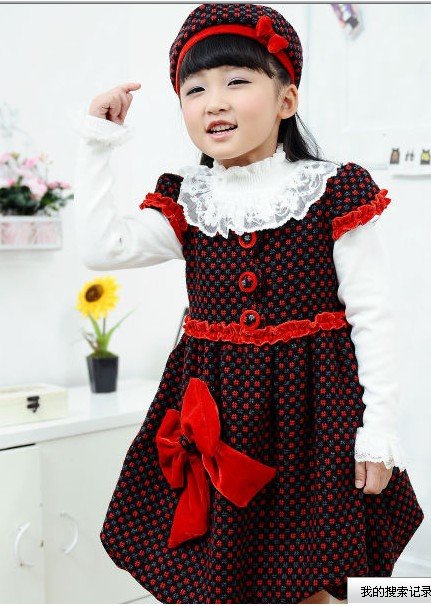 Wholesale free shipping Flower Girls Party Pageant Dress hatbaby wedding 