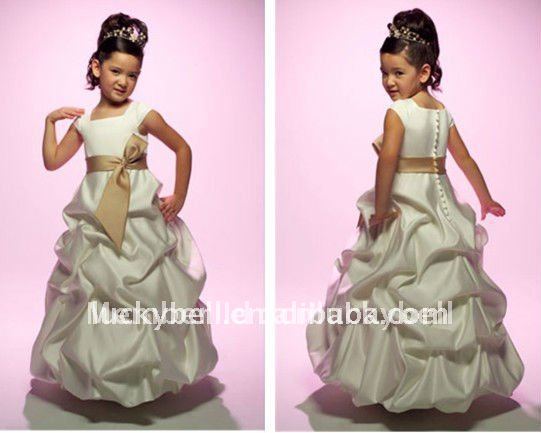 Free shipping New Spaghetti Strap Beautiful Colorful Flower girl dress(China (Mainland))