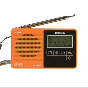 Hot TECSUN PL 118 PL118 DSP FM Stereo Single Band Radio Pocket Radio gifts