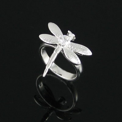 Dragonfly Diamond Ring