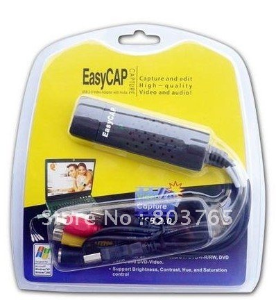 5pcs/lot EASY CAP DC60 USB 2.0 VIDEO CAPTURE for windows XP, Vista