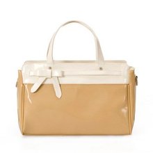 free shipping Patent Leather Handbag Tote Handbag fashion candy color matching ladies Satchel