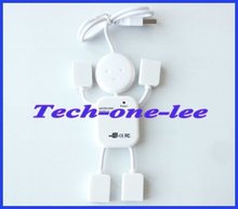 PC Mini 4 Port USB Hub Man adaptor 2 0 480Mbps High Speed Cable free shipping