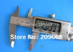 Free shipping 0-6" 0-150mm large LCD display Metal Housed Fractional 6 inch digital inside outside vernier caliper with box(China (Mainland))