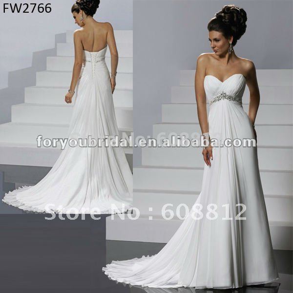 chifon wedding dresses