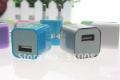 wholesale hot 200pcs Colorful USB Wall charger US/EU standard for iPhone 4G 3G 3GS for iPod free shipping by DHL/EMS