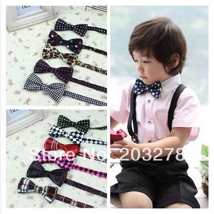 free shipping EMS-wholesale 600 pcs/lot children\'s solid color imitation silk bow tie kids accessories hot sale