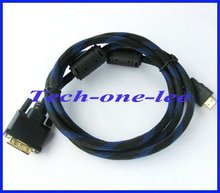 Gold 24 1 DVI D Male to Male HDMI Cable for HDTV HD 5FT 1 5M