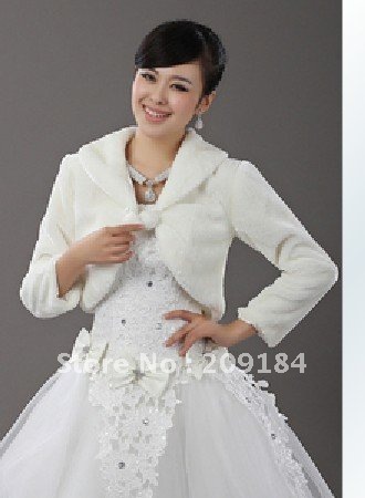 Free Shipping Wedding Jacket Bridal Wraps Shawl ivory Gown Cape Accessories