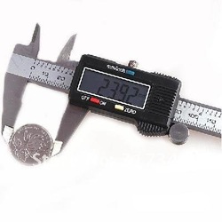 Stainless Steel 150mm LCD Electronic Digital Caliper Vernier Micrometer Guage with a Black Box 1pc Free Shiping 900125-CS-013(China (Mainland))