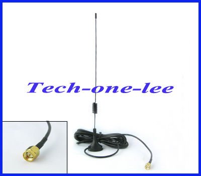 wholesale 5dbi 3G antenna with CRC9 male connector 1920-2100 Mhz RG174 For HUAWEI E156 E156G E160 E160E E160G E161 free shipping