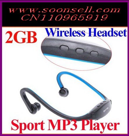 Free Music Player on Sport Mp3 Player 2gb Music Player Wireless Earphone Free Shipping