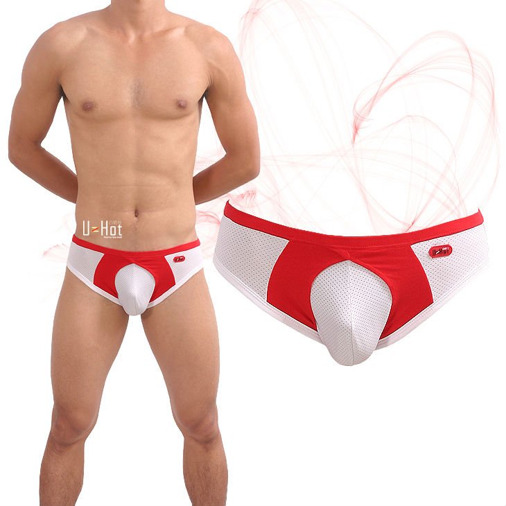 erect penis bag breathing male flat boxer shorts fun underwear 10pcs SET