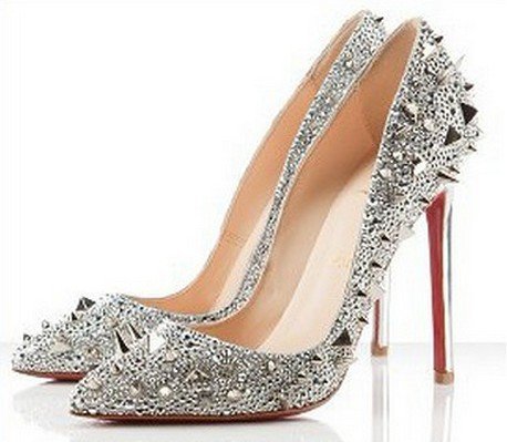 Silver shoes for wedding
